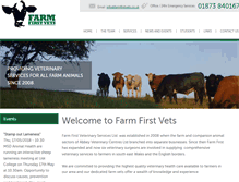 Tablet Screenshot of farmfirstvets.co.uk